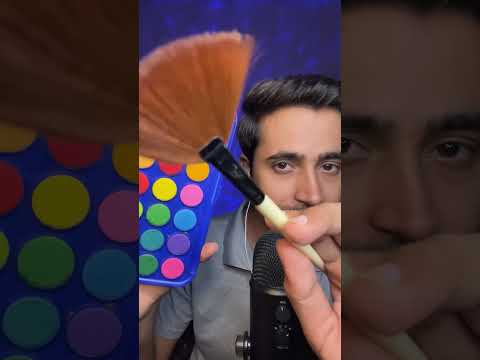 ASMR Painting American flag 🇺🇸 on your face. #asmr #shorts