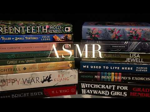 ASMR Favorite Books of 2025 | book scratching, rubbing, tracing, paper sounds, lots of whispering