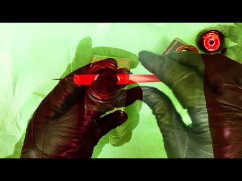 LEATHER GLOVES ღ(¯`◕‿◕´¯)  HALLOWEEN ◦•●◉✿ COLLABORATION WITH A GHOST👻  [[ASMR]]