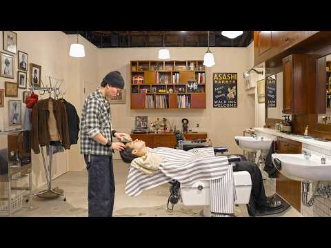 (ASMR) 5-Star Grooming: The British Bespoke Haircut at ASASHI BARBER in Tokyo