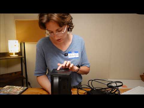 ASMR Video Game Store Roleplay (soft spoken, typing, page turning) testing new mics!!
