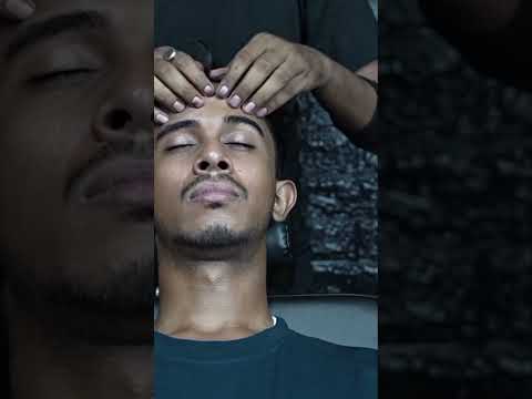 Tranquil Forehead Tapping & Ear Massage ASMR: Your Path to Deep Sleep #shorts