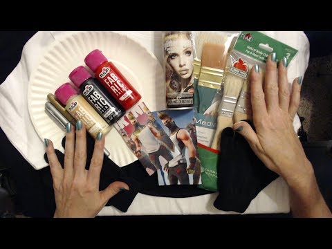 ASMR | Halloween Costume Stuff / Fabric Painting / Show & Tell (Whisper)