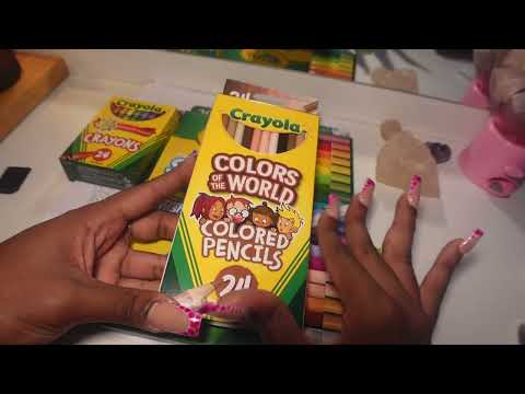 ASMR Coloring & Chewing Gum VLOGTOBER DAY 2