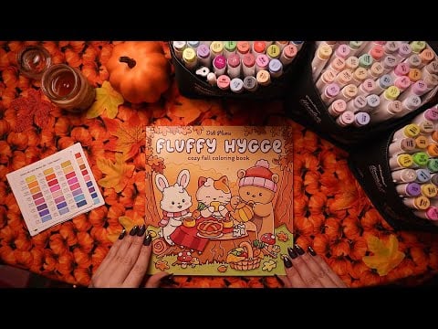 ASMR Cozy Fall Color with Me 🍂🦊 Chill Chats & Neighborhood Gossip🍁