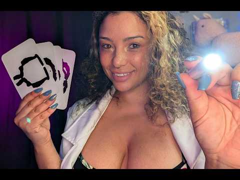 ASMR Eye Exam & Inkblot Test | Optometrist/Psychologist Combo (South African Accent)