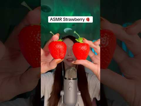 Asmr eat strawberry 🍓 #amsrsounds #relax #asmr #asmrshorts #asmrshortsvideo