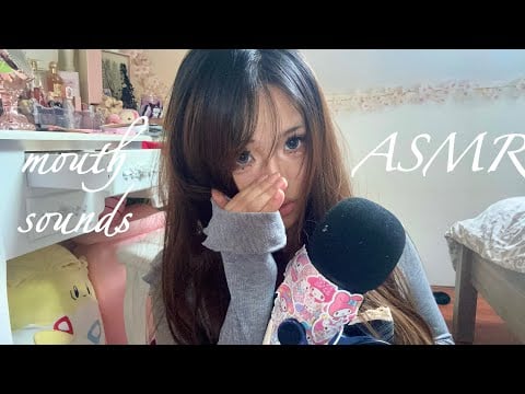 ASMR mouth sounds | 🥥💧 | inaudible & clicky whispers | trigger words | plucking negative energy