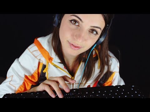 [ASMR] Mechanical Keyboard Typing and Binaural Close Whispers (Cherry MX Brown, CODE Keyboard)