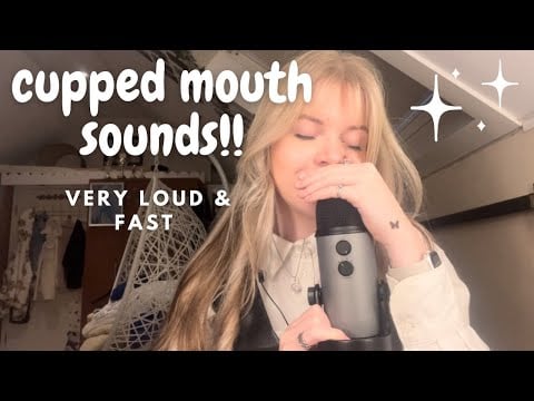 asmr | very sensitive cupped mouth sounds!!