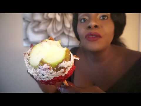 Candy Apple ASMR Caramel Eating Sounds