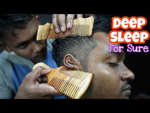 Must Need Before Sleep | Pure ASMR Therapy Massage | ASMR Comb Massage | Neck Crack | Head Scratch