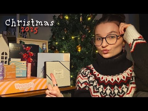 ASMR Christmas 2025 haul! 🎁 (soft whispers, tapping)