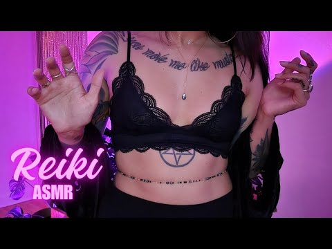 Reiki ASMR l finger fluttering l hand movements l hypnotic l no talking