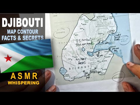 ASMR: Map of DJIBOUTI tracing with facts | Main CITIES Facts and Highlights [ASMR maps and facts]