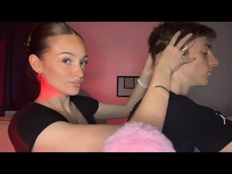 ASMR: MASSAGE À MON PETIT FRÈRE ✨(je m’occupe de mon frère et blabla)