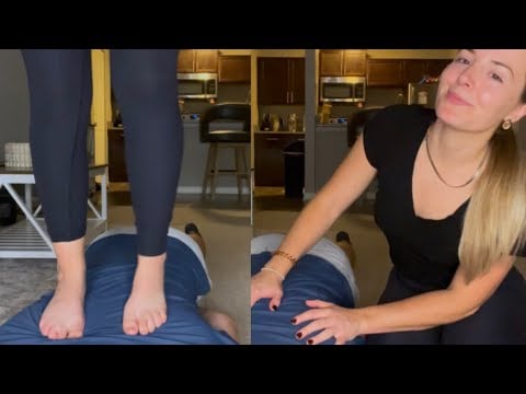 ASMR Back Massage w/ Back Walking