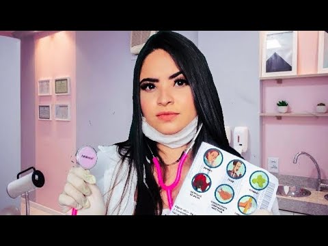 ASMR: ROLEPLAY MÉDICA TE EXAMINANDO (Coronavírus 🦠atenção pessoal )