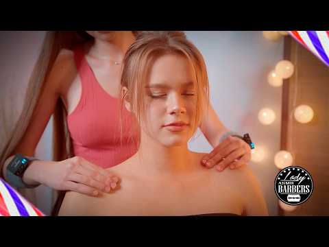 ASMR Shoulders Massage by Barber Lady Sandra