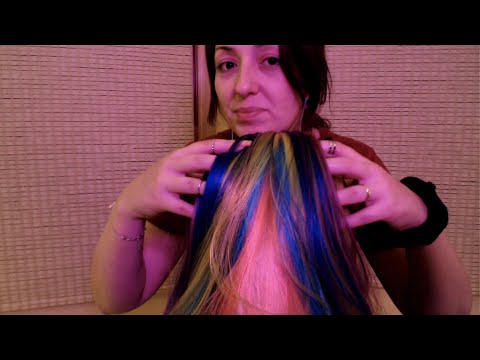 ASMR Türkçe/SAÇLARINLA OYNAYIP, SENİ UYUTUYORUM/Saç Tarama Roleplay, Fırça Sesleri/HAIR BRUSHING