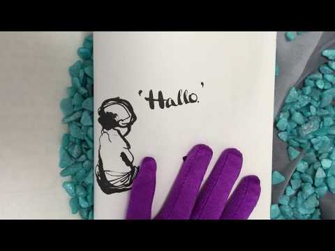 OPERA GLOVES 🤚 💜 👋 GOLDEN & PURPLE 👄  WHISPER in DUTCH ❣ [[ASMR]]