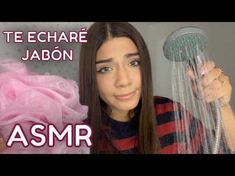 ASMR ROLEPLAY ESPAÑOL / TE DOY UN B4Ñ0 RELAJANTE + MASAJES