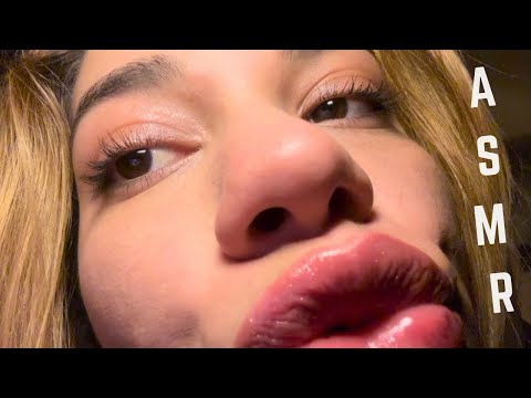 ASMR Up Close Personal Attention Extreme Tingles | Kisses + spit painting + mic licking +mouth sound