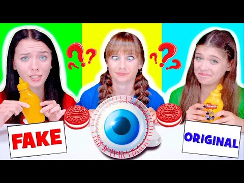 ASMR Mukbang Challenge: Fake vs Original Eating Sounds 🍽️🤔Best Compilation