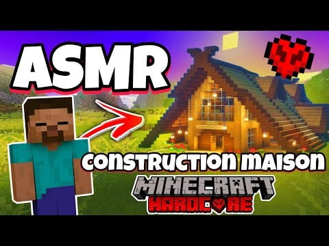 ASMR Français • JE CONSTRUIS MA MAISON SUR MINECRAFT EN MODE HARDCORE ! 😴(chuchotement intense)