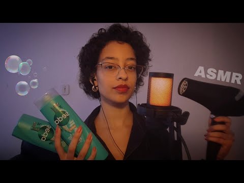 ASMR LAVANDO SEU CABELO 🫧🧴  sons relaxantes e gatilhos visuais para dormir