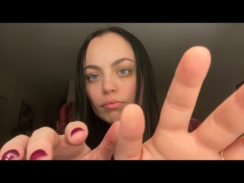 ASMR Wet mouth sounds with hand movements