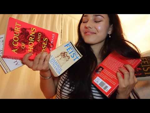 ASMR New Books Haul 📚 tapping, page turning, scratching, reading