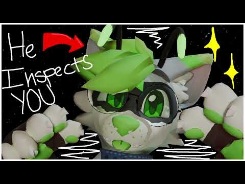 [Furry ASMR] Curious Alien gives you a sniff and lick test! | Tongue punching | Mouth sounds | Sniff