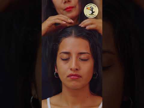 Nelly's ASMR massage with henna art & soft whispering sounds to relax & sleep #asmr