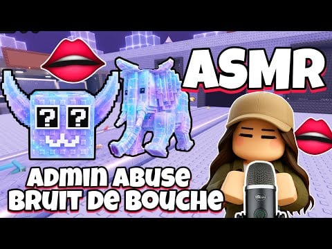 ASMR Français • BRUIT DE BOUCHE ET 3 ADMIN ABUSE SUR STEAL A BRAINROT ! 👄(nouvelle mutation Crystal)