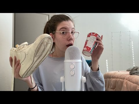 ASMR leather tapping and gripping ft. The Cup