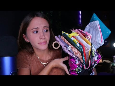 ASMR / Pick Your Favorite Makeup Bag (tapping, zippers, whispering)