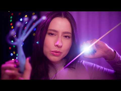 ASMR Sleep light triggers, gentle visuals & follow my instructions 💤✨ focus on me, hand movements, +