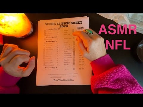 Week 13 NFL Picks and Game Highlights, Soft Spoken No Frills ASMR Football