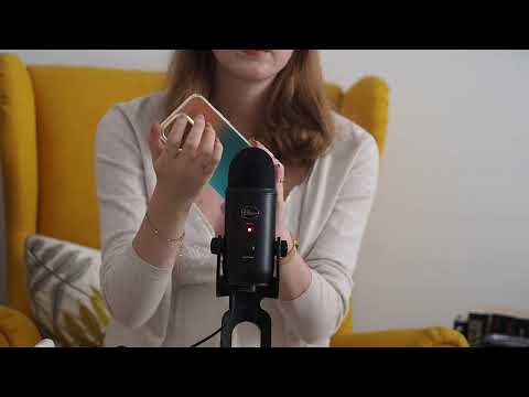 ASMR Tapping on holographic phone case