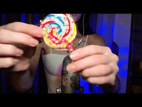 ASMR Lollipop Sounds 🍭 No Talking | Candy Eating for Sleep, Relax & Tingles ✨