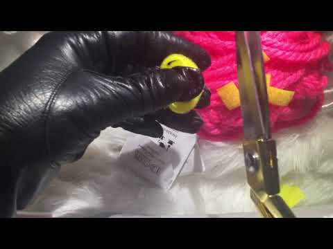 LEATHER GLOVES  👌  Cutting✂✂ ✂ all sorts of material🎧   [[ASMR]]