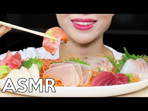 ASMR SASHIMI Eating Sounds 회 리얼사운드 먹방