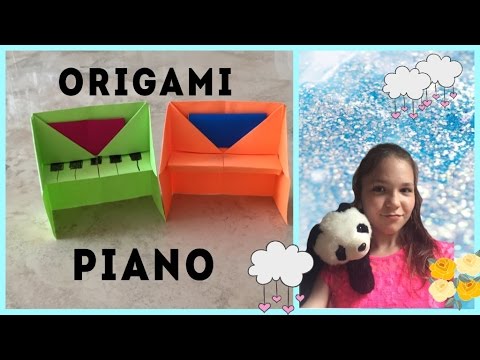 Origami piano tutorial DIY easy tutorial | Fluffy Unicorn Forever