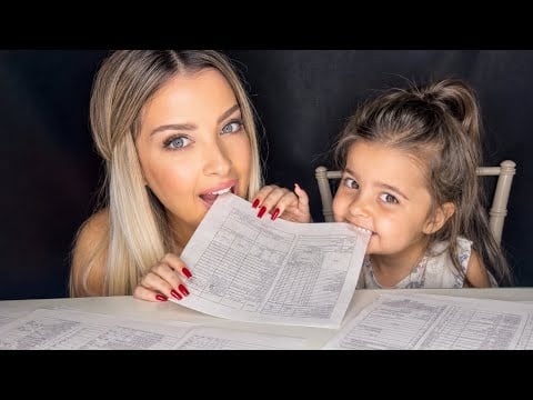 KIZIMLA KARNE YEDİK! 😱 (Eski Karnelerim Ortaya Çıktı) TÜRKÇE ASMR MUKBANG