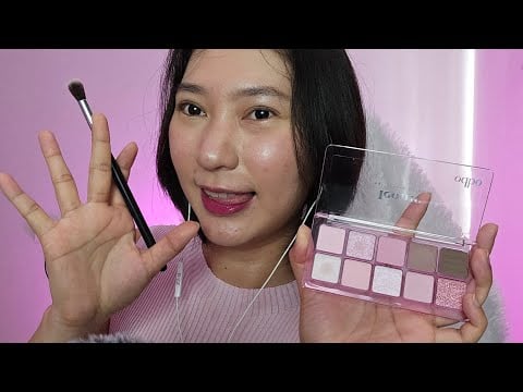 ASMR Painting Face Mouth Sounds เพ้นท์หน้าด้วยเสียงปาก กระซิบเม้ามอย 🖌