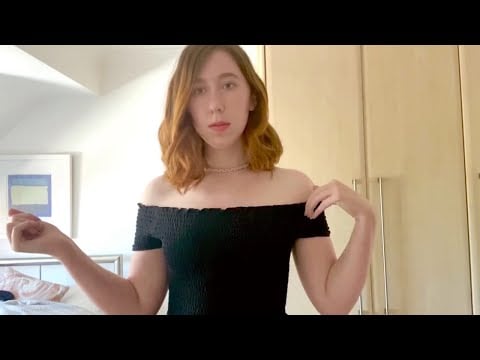 ASMR dress scratching and necklace tapping