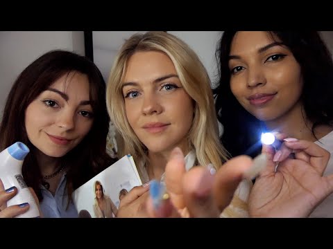 ASMR | RP médical 👩🏼‍⚕️ check-up complet (oreilles, yeux) avec @RoxaneASMR & @Haripear