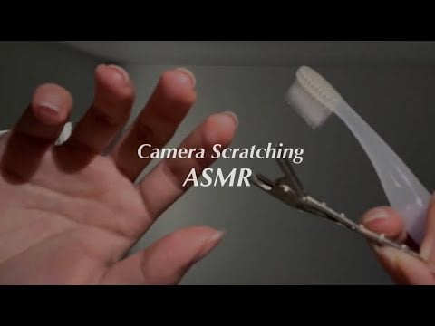 ASMR｜Camera Scratching and Tapping with Fingers, Hair Clip, and Toothbrush（No Talking）