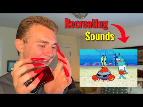 ASMR Recreating the most Iconic Cartoon Sound Effects